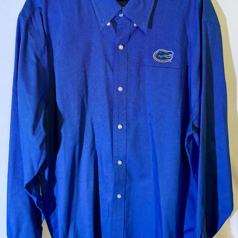 Cutter & Buck Blue University of Florida Button-Down